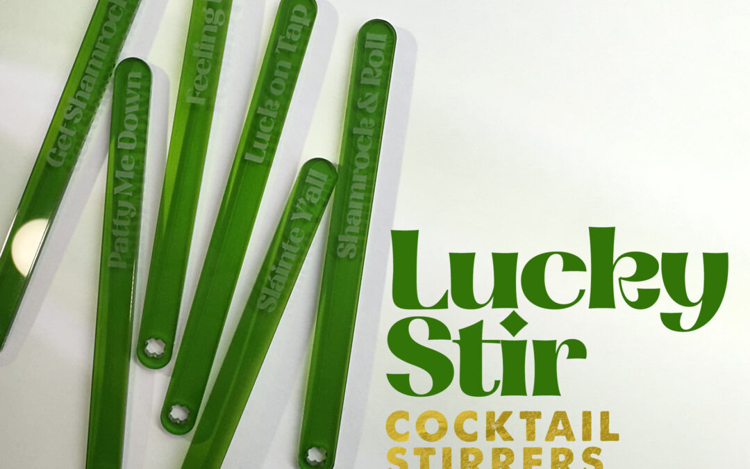 St Patrick's Day stirrers by Rivers & Caves